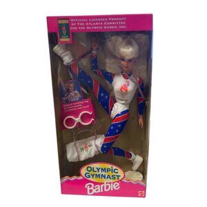 Olympic Gymnast Barbie Doll 1996 Atlanta Games Edition In Original Box
